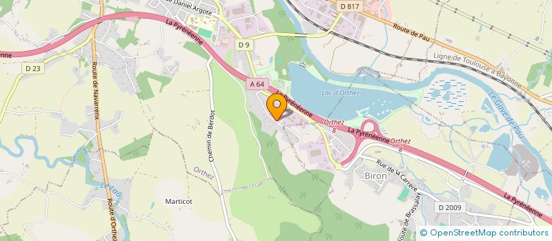 localisation de l'entreprise SOLVER  BIRON