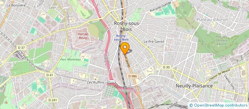 localisation de l'entreprise SOLVEXA à ROSNY-SOUS-BOIS