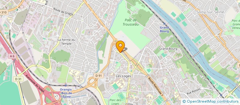 localisation de l'entreprise SOLVINN  EVRY-COURCOURONNES