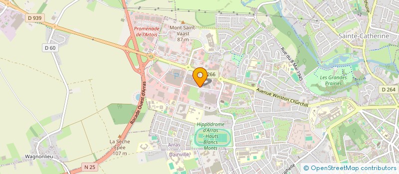 localisation de l'entreprise SOLWAY SARL à ARRAS