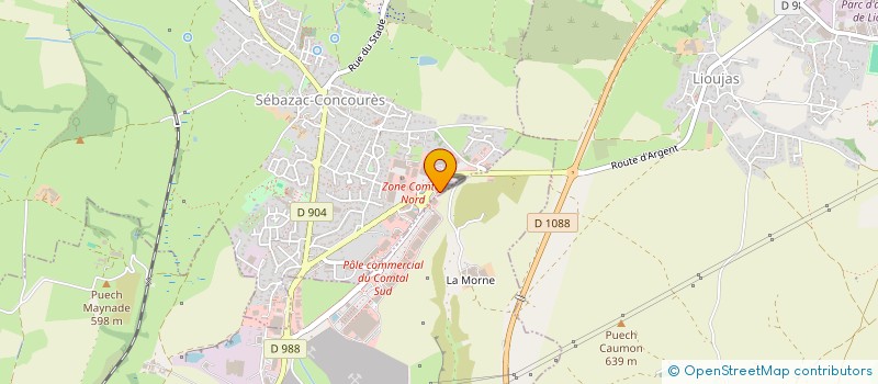 localisation de l'entreprise SOLY  SEBAZAC-CONCOURES