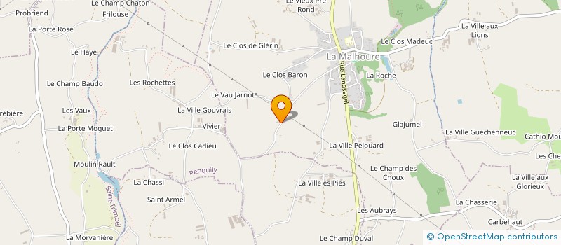 localisation de l'entreprise SOLYANE  LA MALHOURE