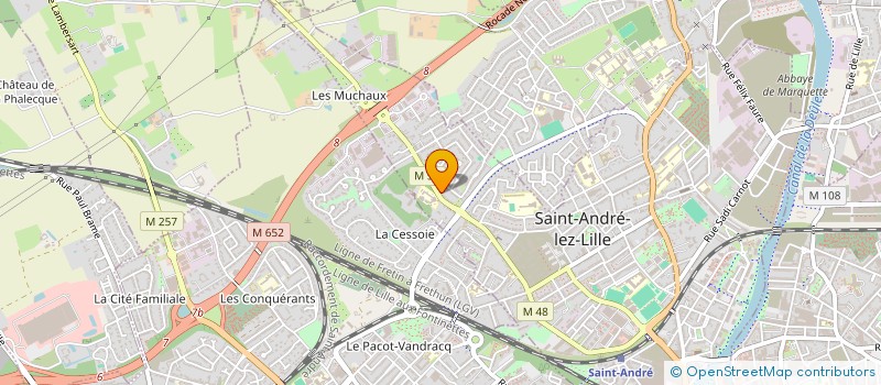 localisation de l'entreprise SOLYCAF COMBUSTIBLES à SAINT-ANDRE-LEZ-LILLE