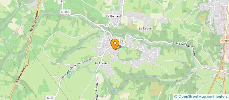 localisation de l'entreprise SOLYDIF SOC LYONNAISE DE DIFFUSION  ORLIENAS