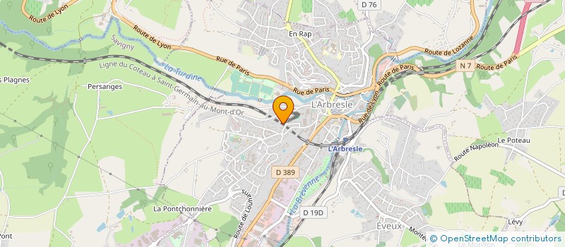 localisation de l'entreprise SOLYFAC  L'ARBRESLE