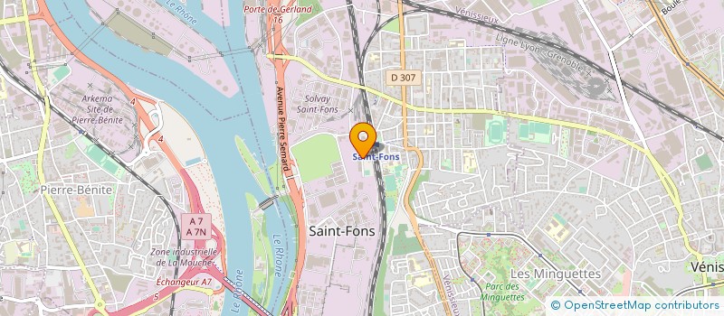 localisation de l'entreprise SOLYFROID à SAINT-FONS
