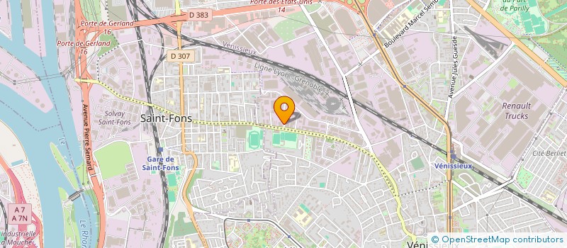 localisation de l'entreprise SOLYLEC  VENISSIEUX