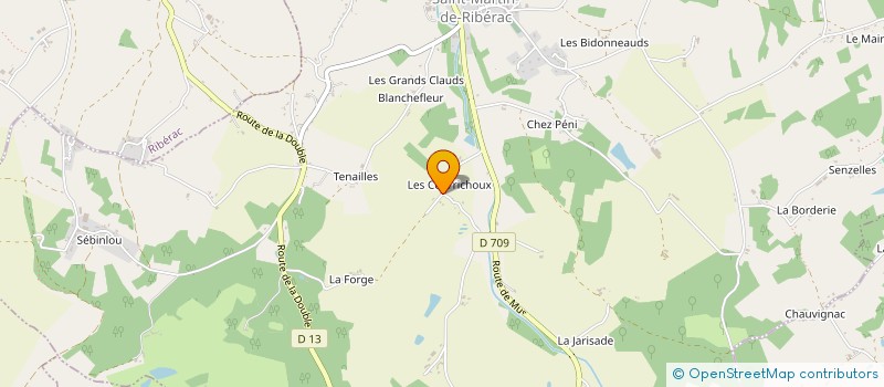 localisation de l'entreprise SOLYMAM  SAINT-MARTIN-DE-RIBERAC