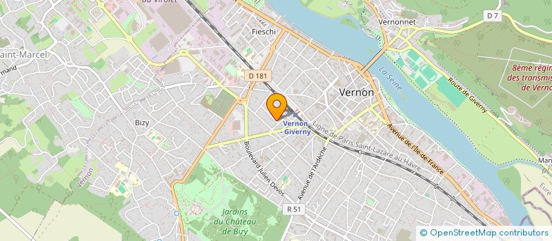 localisation de l'entreprise SOLYMAT  VERNON