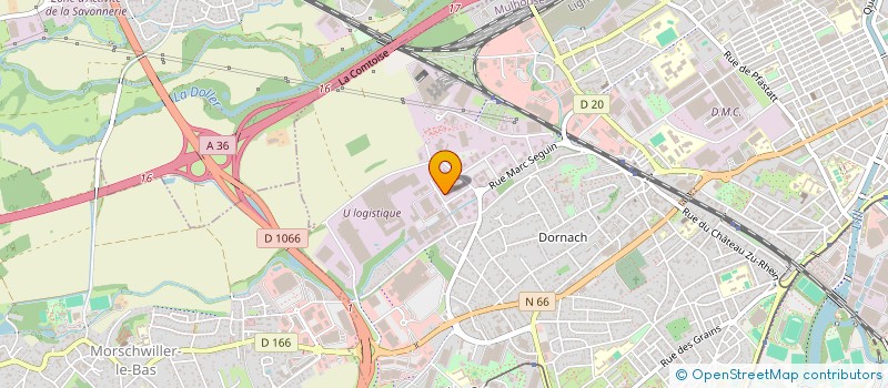 localisation de l'entreprise SOLYMATIC EST à MULHOUSE