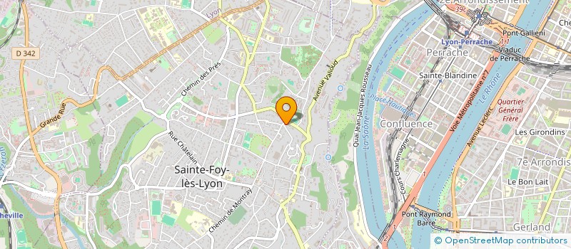 localisation de l'entreprise SOLYPUB à SAINTE-FOY-LES-LYON