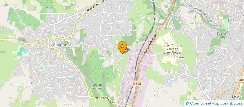 localisation de l'entreprise SOLYREC  CHAPONOST