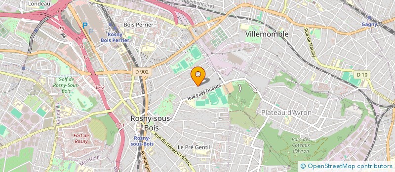 localisation de l'entreprise SOLYS ENERGIE à ROSNY-SOUS-BOIS
