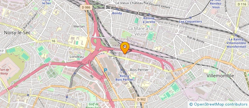 localisation de l'entreprise SOMA à ROSNY-SOUS-BOIS