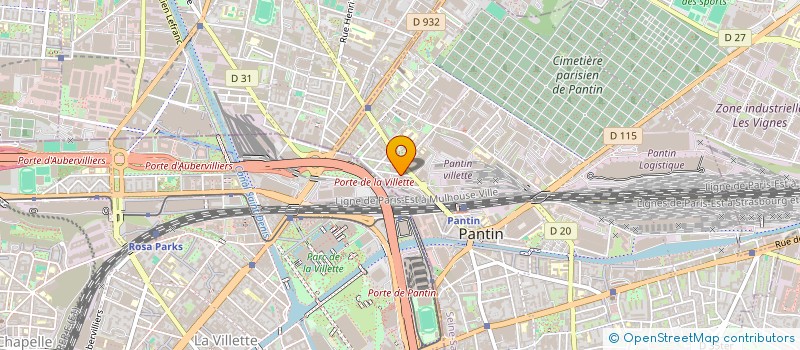 localisation de l'entreprise SOMA  PANTIN