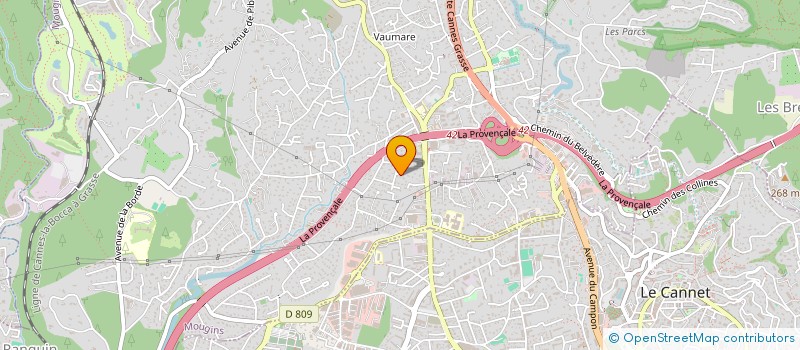 localisation de l'entreprise SOMA BETON SOCIETE DE MALAXAGE DE BETON  MOUGINS