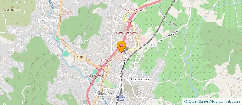 localisation de l'entreprise SOMA FARINES à SOLLIES-PONT