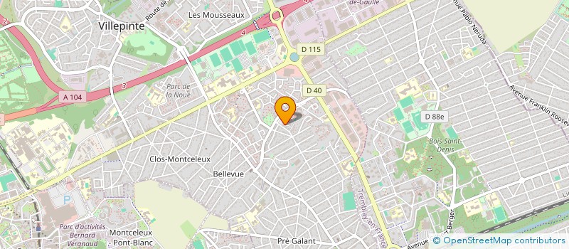 localisation de l'entreprise SOMABOU à VILLEPINTE