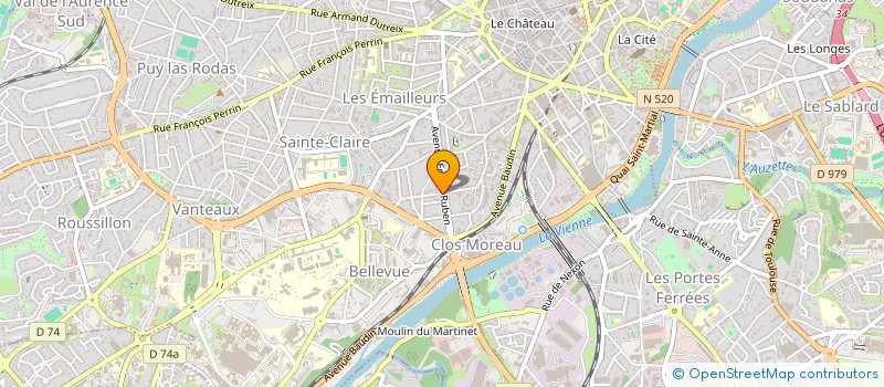 localisation de l'entreprise SOMACLAI à LIMOGES