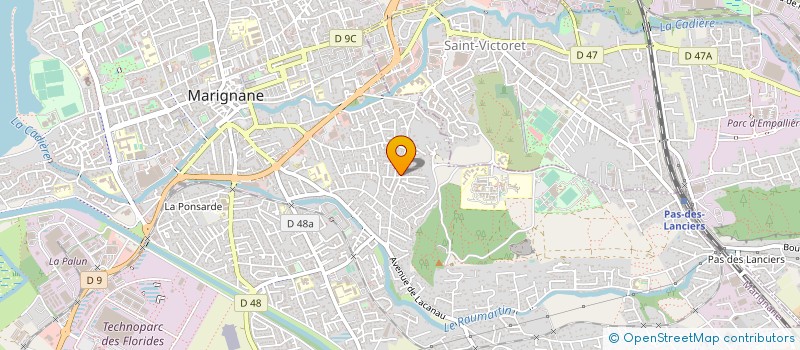 localisation de l'entreprise SOMACO à MARIGNANE