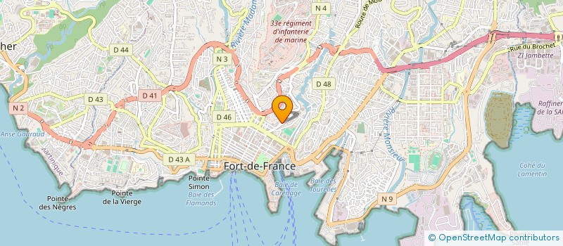 localisation de l'entreprise SOMADI à FORT-DE-FRANCE