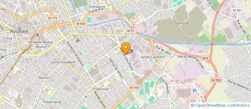 localisation de l'entreprise SOMADIMO  ROUBAIX