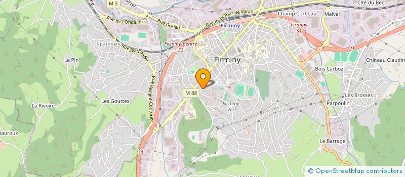 localisation de l'entreprise SOMAEV  FIRMINY