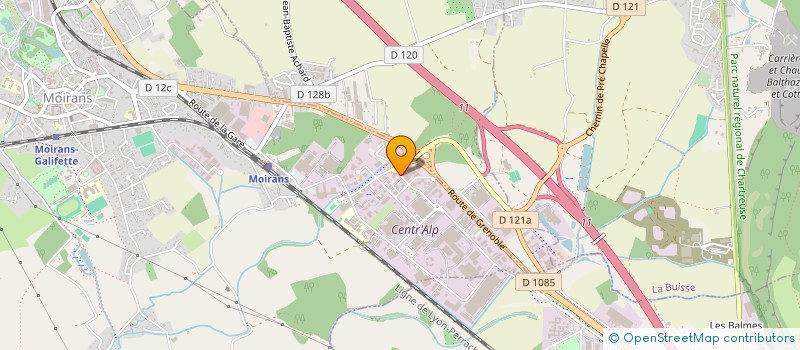 localisation de l'entreprise SOMAFI GRENOBLE à MOIRANS