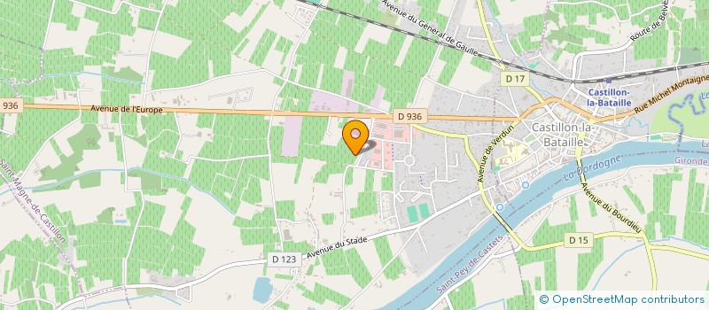localisation de l'entreprise SOMAFLOR à SAINT-MAGNE-DE-CASTILLON