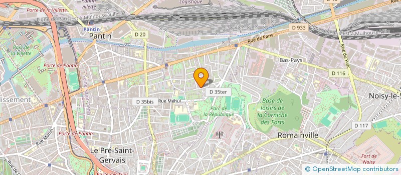 localisation de l'entreprise SOMAFOR à PANTIN