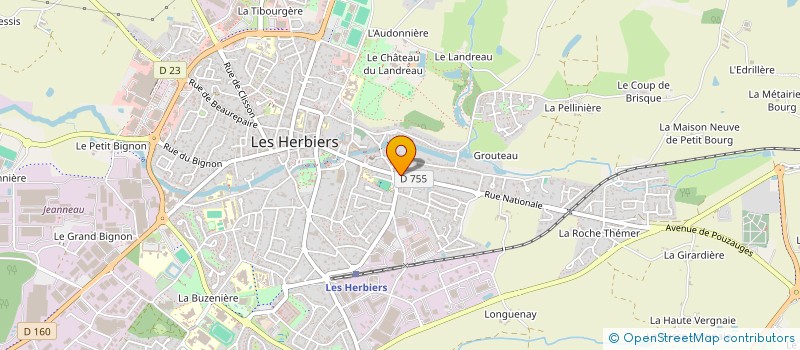 localisation de l'entreprise SOMAGA LH à LES HERBIERS