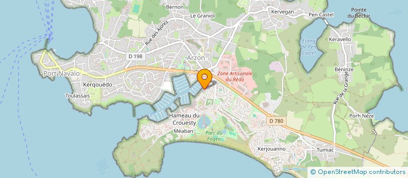 localisation de l'entreprise SOMAGO à SAINT-GILDAS-DE-RHUYS