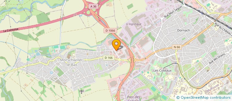 localisation de l'entreprise SOMAJE - SOCIETE MULHOUSIENNE ARTICLES JEUNES à MORSCHWILLER-LE-BAS