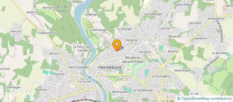 localisation de l'entreprise SOMAK  HENNEBONT