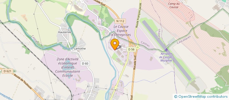 localisation de l'entreprise SOMALU  LABRUGUIERE