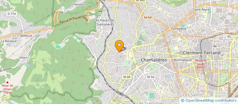 localisation de l'entreprise SOMAPAF  CHAMALIERES