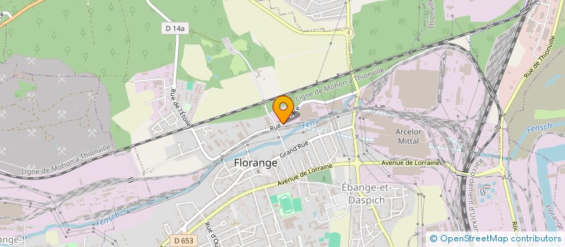 localisation de l'entreprise SOMARAIL EST à FLORANGE
