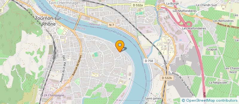 localisation de l'entreprise SOMAREL à TOURNON-SUR-RHONE