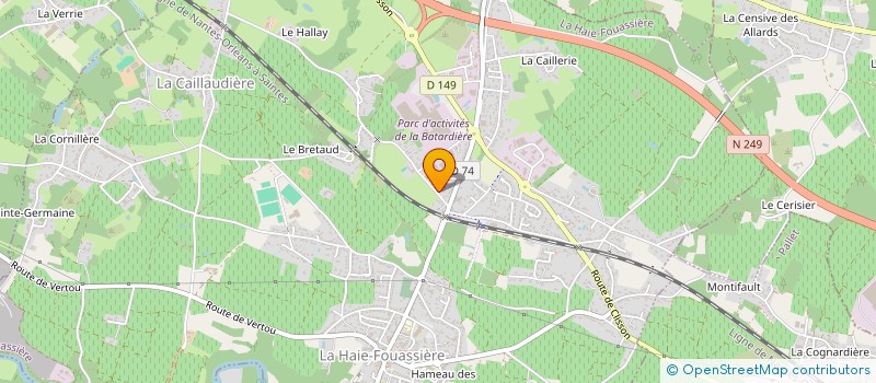 localisation de l'entreprise SOMAREN  HAIE-FOUASSIERE (LA)