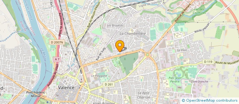 localisation de l'entreprise SOMAREX à VALENCE