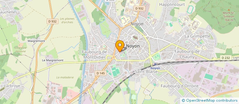 localisation de l'entreprise SOMARI à NOYON