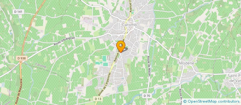 localisation de l'entreprise SOMARRIBA PEINTURE à CAROMB