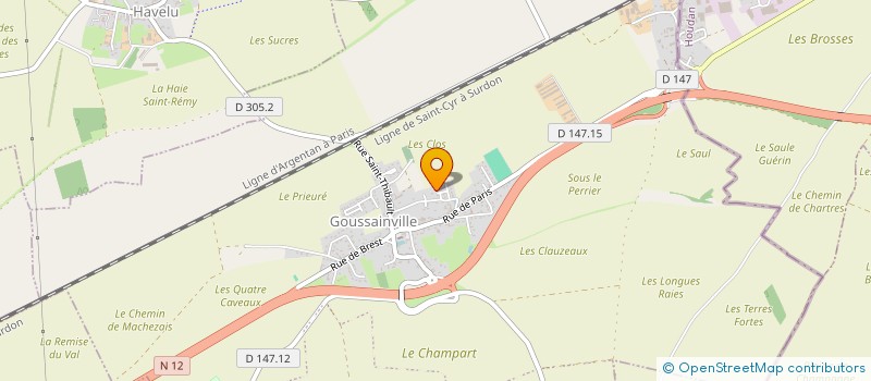 localisation de l'entreprise SOMARTAX à GOUSSAINVILLE