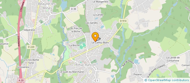 localisation de l'entreprise SOMARY  RILHAC-RANCON