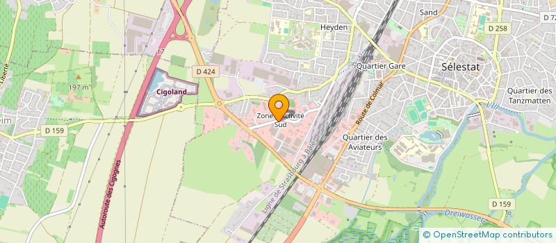 localisation de l'entreprise SOMAS SARL à SELESTAT