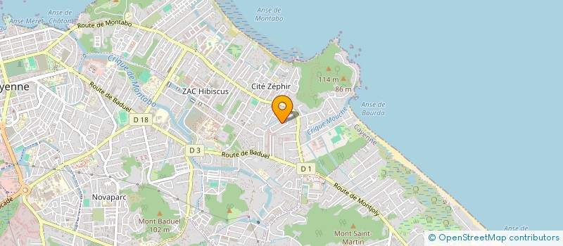 localisation de l'entreprise SOMASCO SPORT  CAYENNE