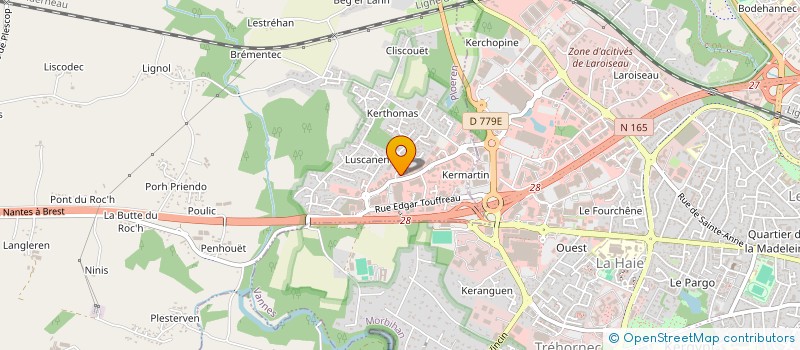 localisation de l'entreprise SOMAT  CARNAC