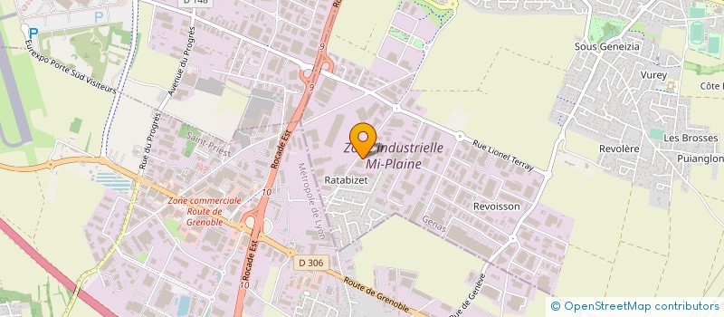 localisation de l'entreprise SOMAT-PAGET à GENAS