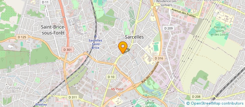 localisation de l'entreprise SOMATEC CONSTRUCTION RENOVATION à SARCELLES