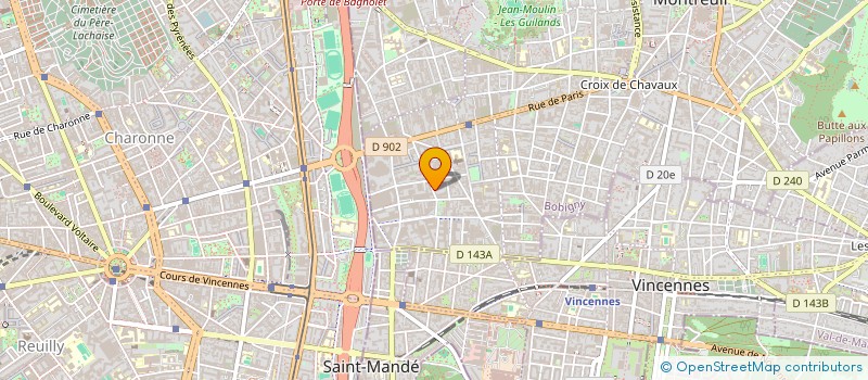 localisation de l'entreprise SOMATEL  MONTREUIL